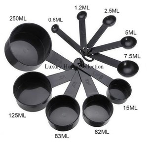 ถ้วยตวงพร้อมช้อนสแตนเลสขัดเงาเครื่องครัวสีทองอุปกรณ์ทำขนมอบ - Product Image 2