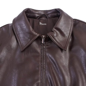 PU Leather <b>Jacket</b> Women Modern Casual Style <b>Slim</b> <b>Fit</b> Fashion Outerwear Comfortable Daily Wear Front Logo Autumn - Product Image 2