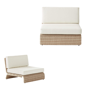 Meubles de restaurant de qualité supérieure Chaise sans accoudoirs tissée au design moderne avec coussin Canapés confortables Vente en gros - Product Image 5