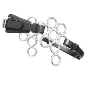 Hackamore multi-anneaux professionnel en cuir pour l'équitation, réglable et durable, équipement équestre pour l'entraînement des chevaux - Product Image 2