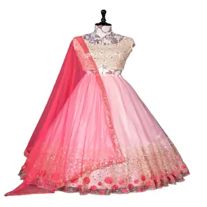 R & D Exports Indian Pakistani Designer Party Wear Wedding Wear Lehenga Choli For Women Girls / Readymade Lehenga Blouse