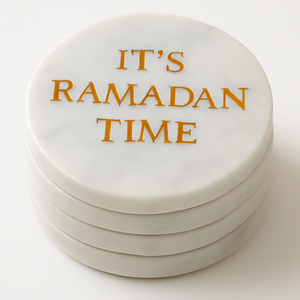 Ramzan Kareem Marble Coasters Set for Ramadan <b>Islamic</b> <b>Gift</b> for Ramadan Decor and Stylish Home Accessory for Special Occasions - Product Image 5