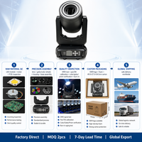 Foco Móvil LED BSW 3 en 1 con DMX512, Activación por Sonido, Gobo de Cristal, 7 Colores, Prisma de 13 Gobos, 540° de Giro, 21 Canales, Pantalla LCD para Escenario DJ