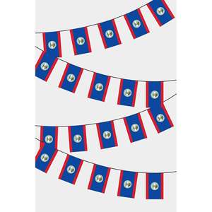 Belize Rectangular Party <b>Banners</b> Guirlande Festive Decorative Fanions - Product Image 1