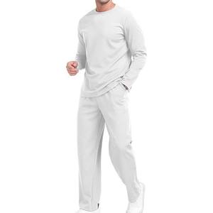 Conjunto informal de 2 piezas para hombre, Sudadera con cuello redondo, chándal y pantalones de chándal, conjunto de chándal - Product Image 6