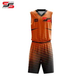 Chaleco de baloncesto Ropa deportiva Traje de sublimación de calor Rayas Impreso sin mangas Uniforme de baloncesto Suelto - Product Image 1