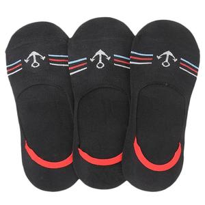 Men's Loafer <b>Socks</b> Pack Of 3 (Z260) - <b>Black</b> - Product Image 1
