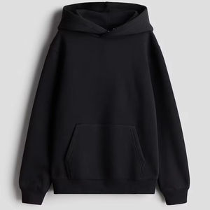 Sweat à capuche unisexe en coton 100% doublé polaire de haute qualité pour homme, avec poche kangourou et design à épaules tombantes, robuste et lourd, idéal pour l'hiver - Product Image 6