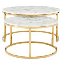 Mesa de Centro Moderna de Lujo con Acabado Dorado, Superficie de Madera, Muebles para Sala de Estar, Combinación de Metal, Hecha a Mano, Multifuncional