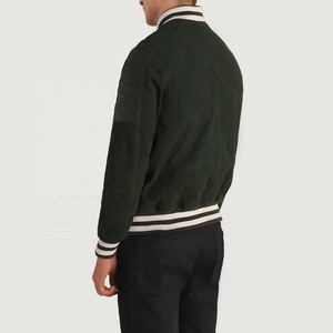 OVO Stanford University Winter Varsity Jacket Stand Collar Manga larga Puños acanalados Letterman Design 100% Tela de lona de algodón - Product Image 4