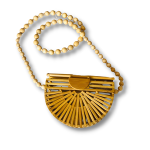 Sac à main en bambou croissant de lune à vente chaude élégant sac fourre-tout portable à dessus ouvert pour les femmes pour les vacances d'automne - Product Image 1