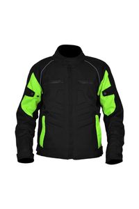 Veste d'hiver de sécurité pour hommes de marque personnalisée 100% tissu de velours côtelé de coquille de polyester longue veste de moto textile de moto mince - Product Image 5