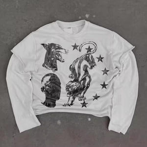 Fabricants de vêtements OEM 100% coton 280 Gsm Logo de marque imprimé poids lourd T-shirts décontractés grande taille personnalisés pour hommes T-shirt - Product Image 1