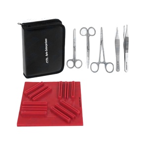 <b>Suture</b> Pad and Training Instruments for Hands-On Learning Surgical <b>Suture</b> Practice <b>Kit</b> for Medical Students Includes - Product Image 1