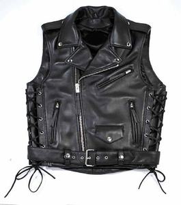 Chaleco clásico de cuero genuino vintage: una moda clásica básica durabilidad atemporal elegancia elegante moda mate brillante - Product Image 6