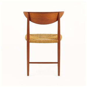 Silla de Comedor de Diseño Moderno Más Vendida, Estructura de Madera de Teca Maciza con Asiento de Ratán para Uso en Interiores y Exteriores - Product Image 5