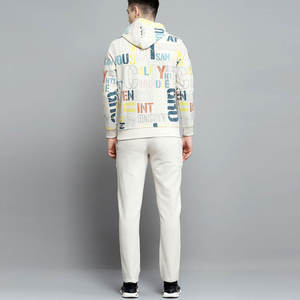 Precio barato Heavyweight Street Wear Hombres Impreso Chándal Secado rápido Tela cómoda Track Pant & Hoodie Set - Product Image 4