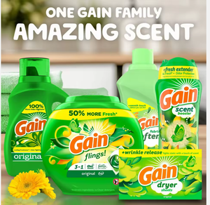 Avail Best Deal on Gain Laundry <b>Detergent</b> Original Scent 194 Fl oz 134 Loads HE Compatible Deep Clean for Apparel Bulk Purchase - Product Image 5