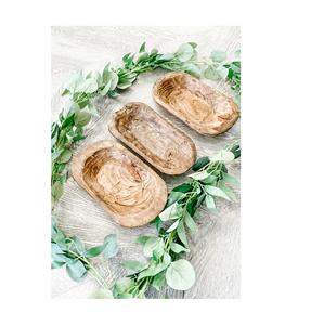 Wooden Dough Bowl Decor Solid Mango Wood Centerpiece Decor <b>Candle</b> Dough Bowl round shape at <b>Cheap</b> Price - Product Image 3