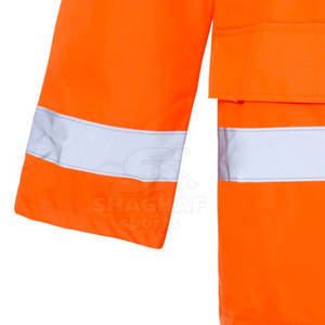 เสื้อแจ็คเก็ตนิรภัยสำหรับผู้ชาย พร้อมแถบสะท้อนแสง ดีไซน์ OEM ขายส่งคุณภาพสูง ซิปด้านหน้า รุ่น 2026 - Product Image 4