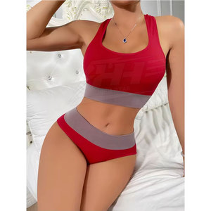 ชุดชั้นในลูกไม้เซ็กซี่สำหรับผู้หญิง ชุดบราดันทรงพร้อมกางเกงใน ชุดชั้นในสวมใส่สบาย - Product Image 4