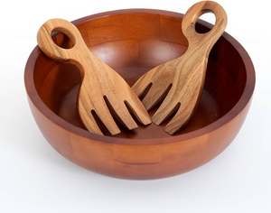 Juego de Utensilios de Cocina para Servir Ensaladas de Madera Vegetal, Excelente Calidad, para Bodas, Fiestas, Vajilla para el Hogar, Juego de Servidores para Mezclar Ensaladas - Product Image 5