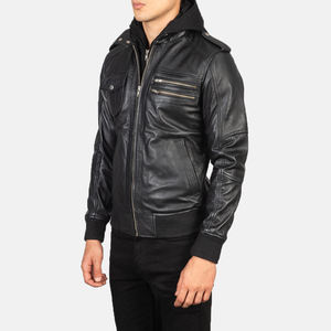 Chaqueta de Cuero Estilo Motero para Hombre, Primavera-Otoño 2026, Corte Ajustado, Cuero Natural, Personalizable, Resistente al Viento, Cálida y Elegante - Product Image 3