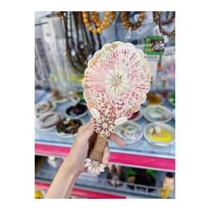 กระจกเปลือกหอยเวียดนามทำด้วยมือพร้อมการออกแบบที่ได้แรงบันดาลใจจากมหาสมุทรเหมาะสำหรับการตกแต่งโต๊ะเครื่องแป้งการตกแต่งภายในรีสอร์ทสปาและชายฝั่ง - Product Image 6