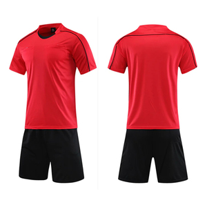 Uniforme de árbitro de fútbol profesional para hombre, conjunto de Jersey de árbitro de fútbol de cuello redondo, camisa de juez de manga corta, pantalones cortos con tres bolsillos - Product Image 5