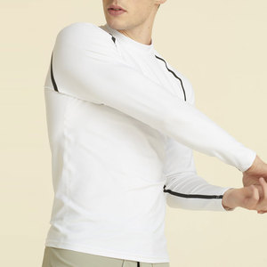 Gym Fitness Wear Solid Color <b>Men</b> <b>Rash</b> <b>Guard</b> Quality Made <b>Men</b> <b>Rash</b> <b>Guard</b> Low MOQ <b>Men</b> <b>Rash</b> <b>Guard</b> - Product Image 2
