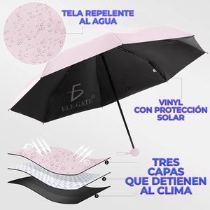 Compact Automatic 8K Nylon Three-Folding <b>Windproof</b> <b>Umbrella</b> with UV Protection Coating Minimalist Design for Travel - Product Image 4