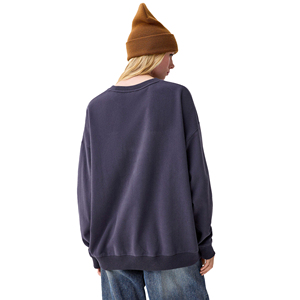 Sweat-shirt taille femme haute qualité 100% coton écologique pour vêtements d'hiver décontractés avant Option personnalisée disponible multicolore - Product Image 3