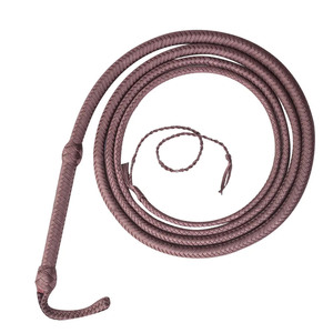 Bracelet homme 10mm en cuir plat tressé marron et passants tubes argentés - Les Bijoux que J'M