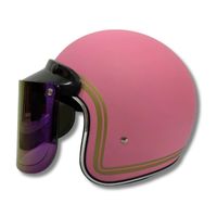 Casque de moto CRX Bogo-X Rose Doff Retro Open Face ABS de haute qualité élégant certifié SNI pour adultes