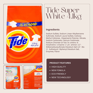 Vente de gros Détergent en poudre Tide Super White 4.1kg - Product Image 6