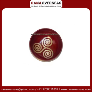 Meilleure offre populaire Triskelion Sign Sound Bowl dans les tons rouge et blanc en laiton pour la méditation et la relaxation au prix le plus bas - Product Image 5