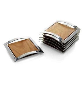 Juego de posavasos de resina de madera genuina, utensilios de cocina ligeros reutilizables naturales de alta calidad para restaurante en casa, diseño clásico personalizado - Product Image 3