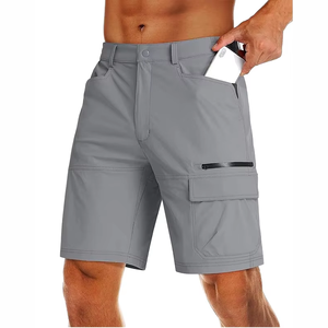 Short de jogging haute performance pour hommes Écologique Gym Workout Fitness Running Sports de plein air-Solid Style High Street Plain Dyed - Product Image 3
