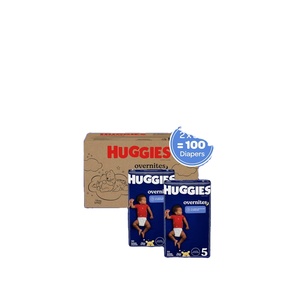 Pañales Huggies Overnites Talla 5 para la Noche (más de 27 lbs), 50 Unidades, Embalaje Puede Variar - Product Image 1