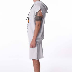 Custom Low Moq Products 2 Piece <b>Men</b> Summer Male Hoodie Short <b>Sets</b> Sports Tracksuit <b>Set</b> <b>for</b> Sale Hoodies and Shorts <b>Set</b> <b>for</b> Boys - Product Image 3