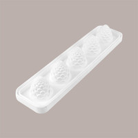 3D siliconen mal met 5 holtes voor realistisch fruitbos en ananas 60x73mm Bak- en patisseriegereedschap Vaatwasmachinebestendig