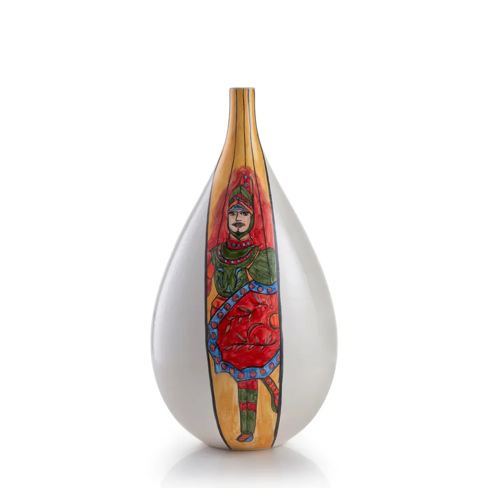 Premium kalite İtalyan süs çömlek şişe vazo kuklalar tasarım 13 "Modern iç ev dekor