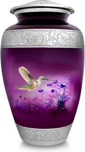 Urne de crémation classique pour colibri rose Grande urne funéraire en aluminium en métal de style américain Fournitures de vente en gros - Product Image 6