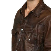 Chemise en cuir unie respirante pour homme, personnalisable, avec options de couleur et logo sur mesure, col roulé, coupe classique, style décontracté et tendance