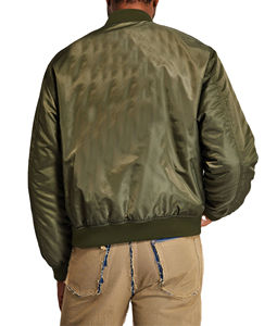 Veste universitaire en satin pour homme de haute qualité, veste bomber pour homme, col en satin, veste bomber de baseball d'hiver, veste de baseball en satin vierge pour senior - Product Image 2