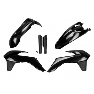 Kit di plastica nera completa per KTM EXC 200 accessori per motocicli 2016 a 2014 - Product Image 1