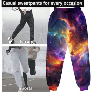 Pantalon de jogging décontracté pour homme, respirant, léger, coupe droite, taille mi-haute, sublimation - Product Image 6