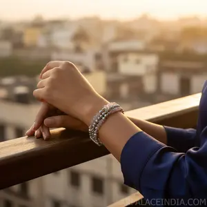 "925 Silver Pearl <b>Bracelet</b> with <b>Rose</b> <b>Quartz</b> for Women's Gift" - Product Image 3