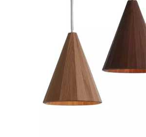 Abat-jour de plafond moderne pour la décoration de la maison, couleur marron, Design Simple et moderne, lampe suspendue en bois - Product Image 4