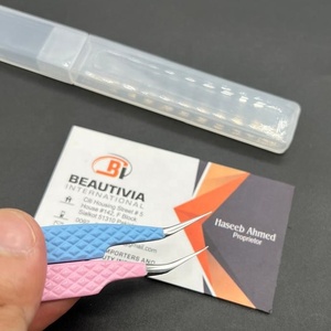 Pince à épiler d'extension de cils en acier inoxydable de qualité chirurgicale de haute qualité - Product Image 2